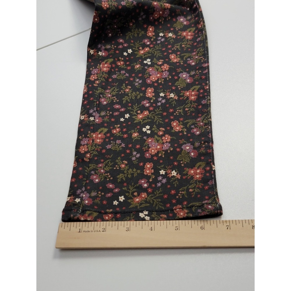 Levi's 314 Shaping Straight Floral Jeans Women's 27x30 Mid Rise HyperSoft New - Picture 7 of 10